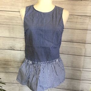 Time and Tru | Stripe Peplum Top